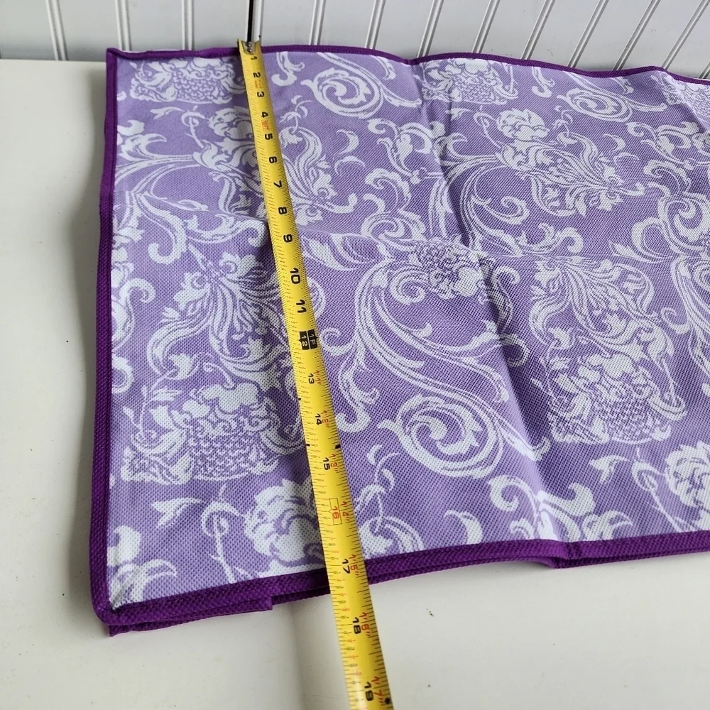 Set Of 5 Smart Home Essentials For Living Underbed Storage Bags Scroll Design